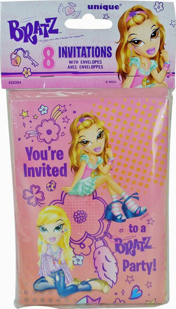 BRATZ 8X INVITATIONS/ENVELOPES(144)