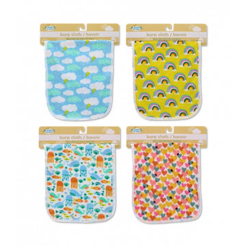 Baby Burp Cloths Assorted 8in x 18-inch